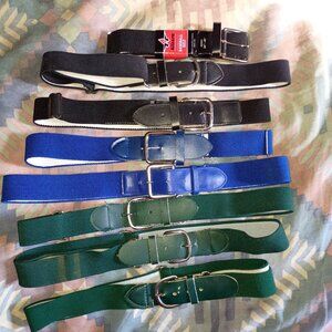 Lot of 8 baseball belts multi colors